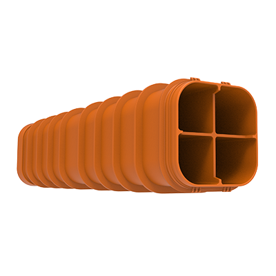 MULTIduct™ Orange Unit 4 Way - Infrastructure Products Australia